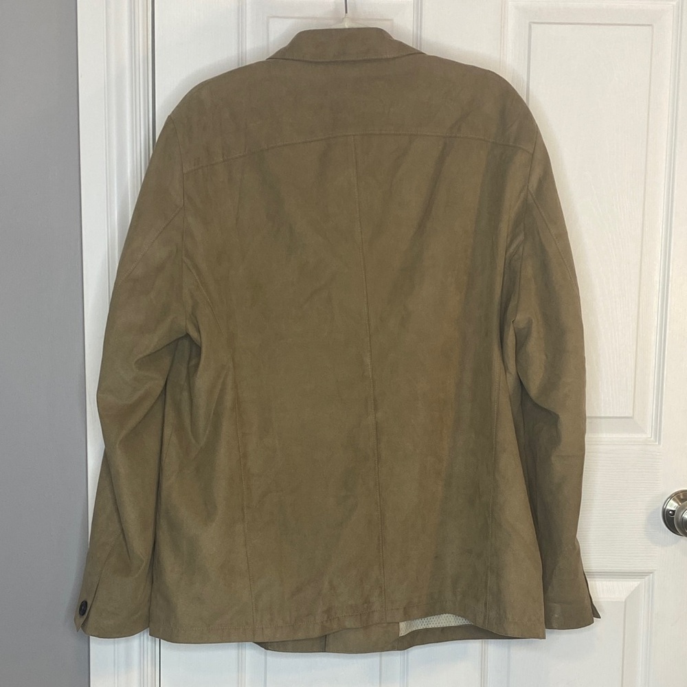 Bugatti Tan Premium Suede Button Front Jacket European Designer US 44R - Picture 3 of 16